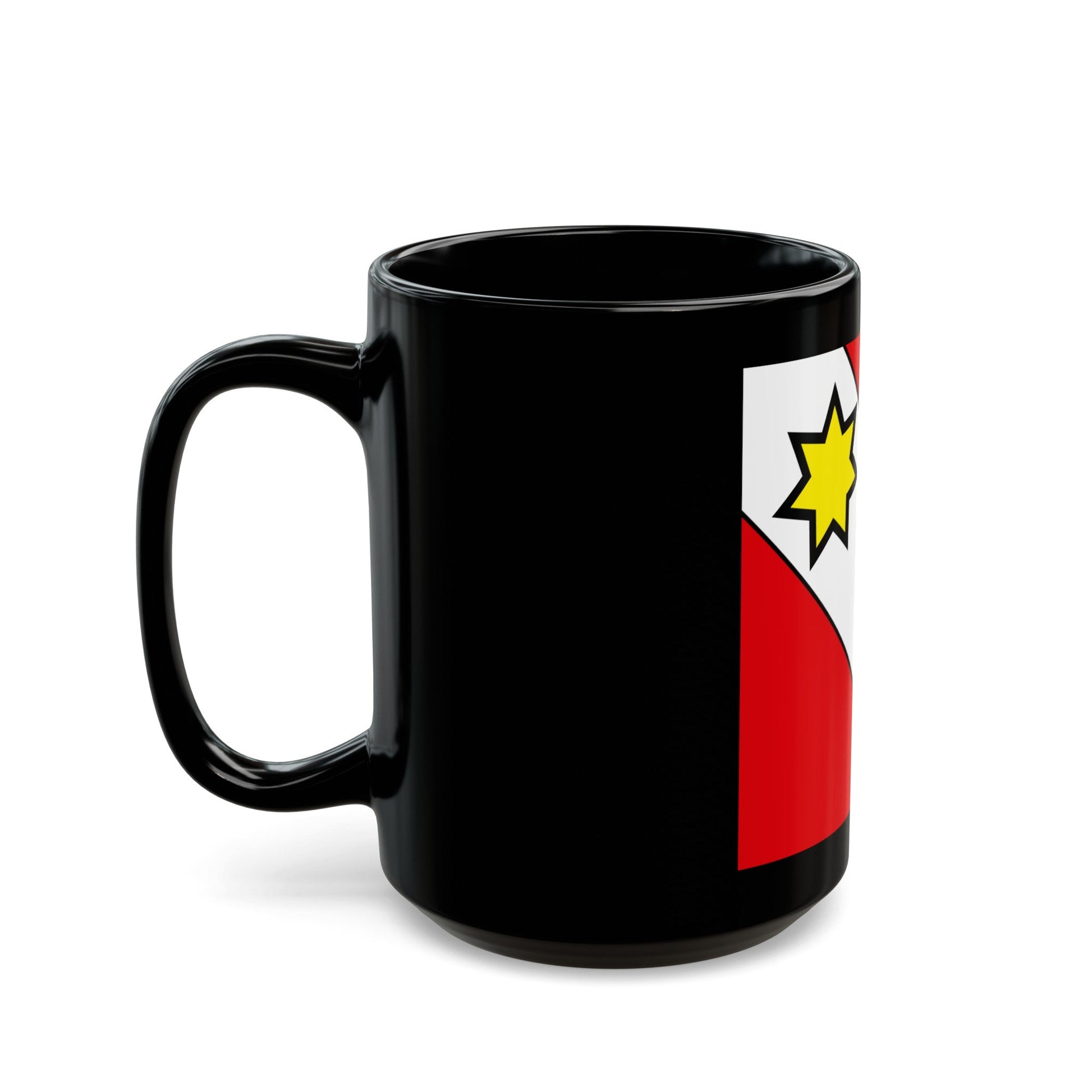 Flag of Thun Switzerland - Black Coffee Mug-The Sticker Space