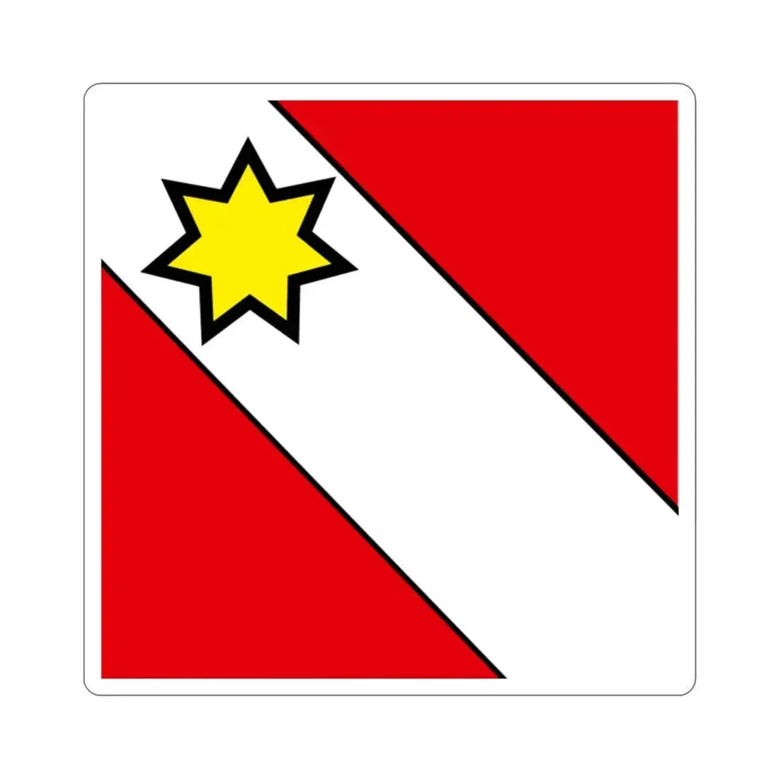 Flag of Thun Switzerland STICKER Vinyl Die-Cut Decal 2 Inch - The Sticker Space