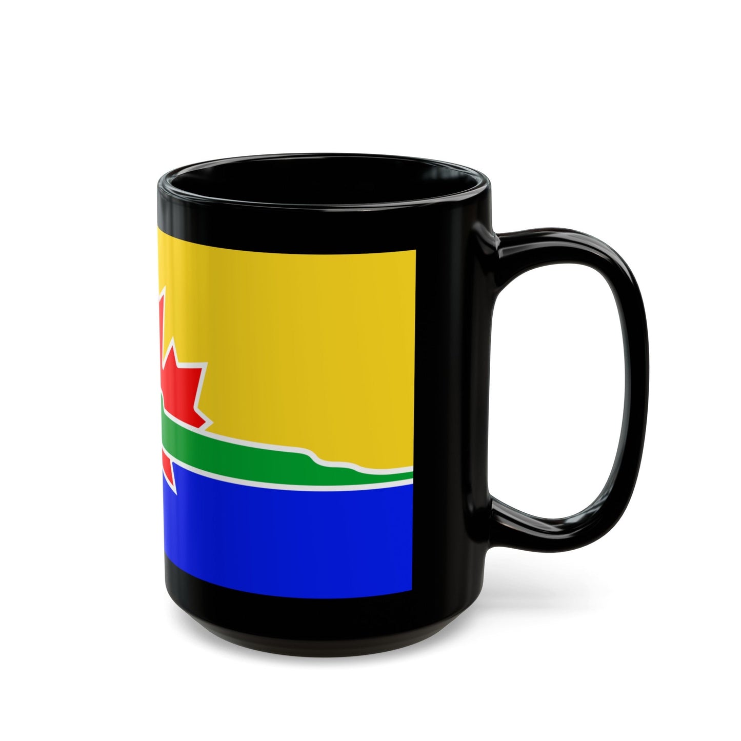 Flag of Thunder Bay Canada - Black Coffee Mug-The Sticker Space