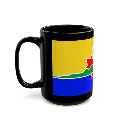 Flag of Thunder Bay Canada - Black Coffee Mug-The Sticker Space