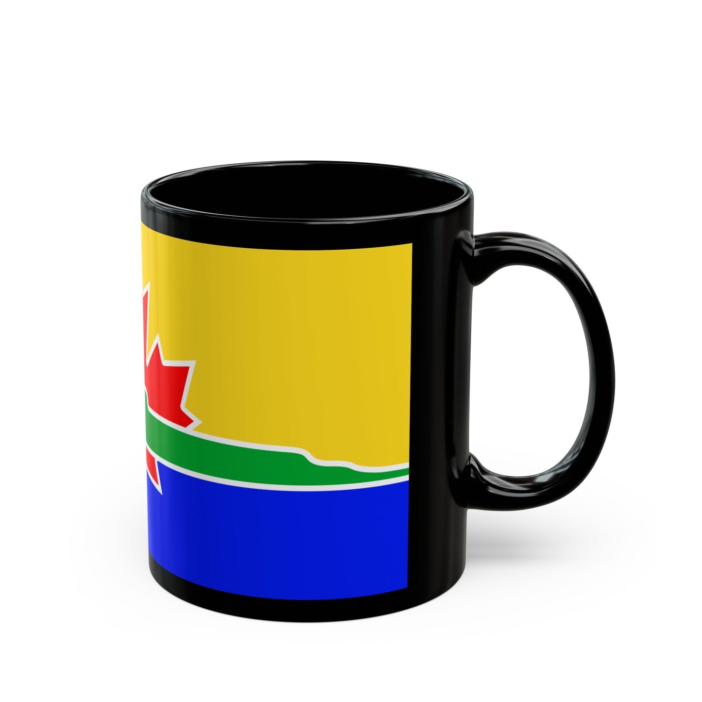 Flag of Thunder Bay Canada - Black Coffee Mug-The Sticker Space