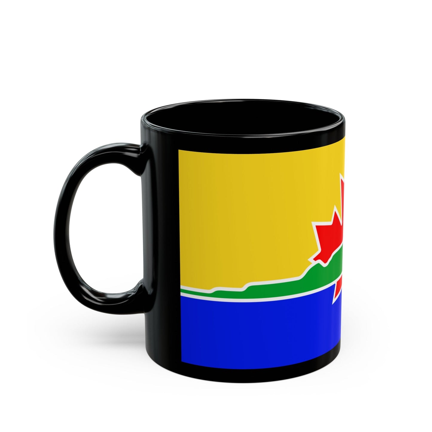 Flag of Thunder Bay Canada - Black Coffee Mug-The Sticker Space