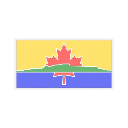 Flag of Thunder Bay Canada - STICKER Vinyl Kiss-Cut Decal 3 Inch Transparent - The Sticker Space