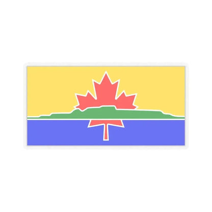 Flag of Thunder Bay Canada - STICKER Vinyl Kiss-Cut Decal 6 Inch Transparent - The Sticker Space