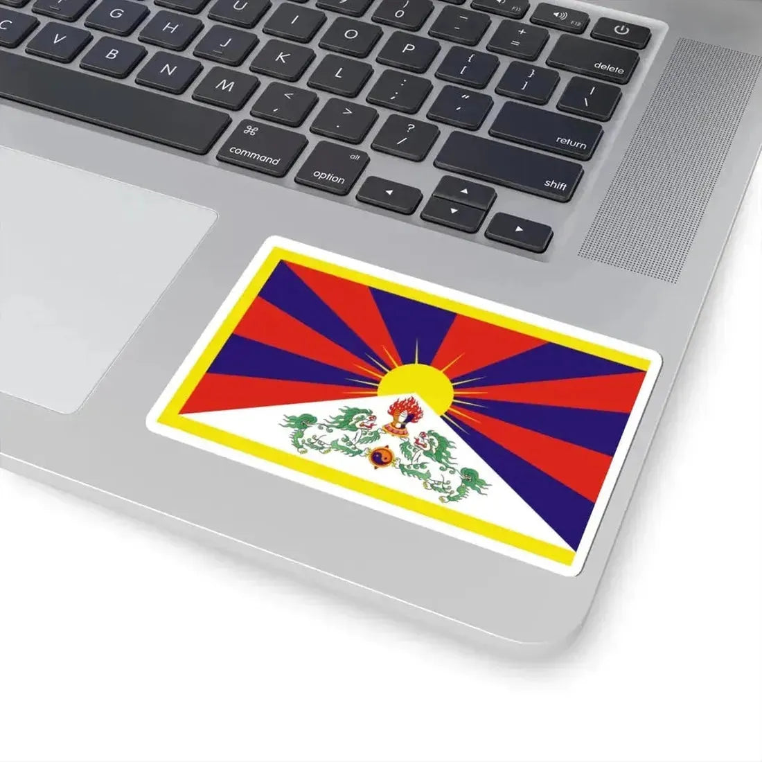 Flag of Tibet (China) STICKER Vinyl Kiss-Cut Decal - The Sticker Space