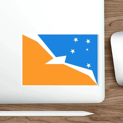Flag of Tierra del Fuego Province Argentina STICKER Vinyl Die-Cut Decal - The Sticker Space