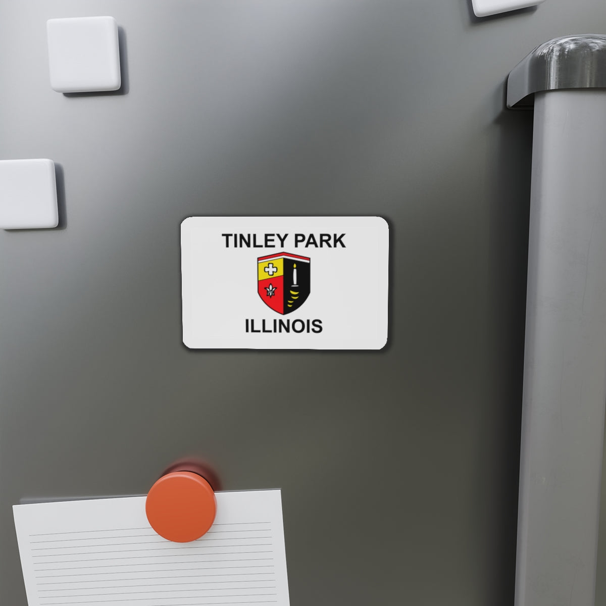 Flag of Tinley Park IL - Die-Cut Magnet-The Sticker Space