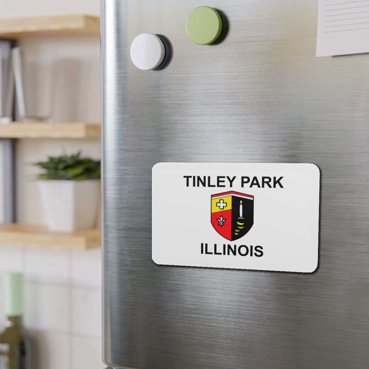 Flag of Tinley Park IL - Die-Cut Magnet-The Sticker Space