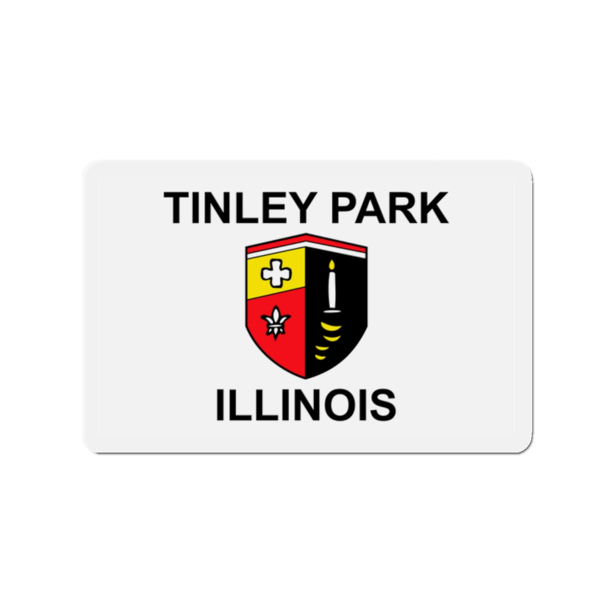 Flag of Tinley Park IL - Die-Cut Magnet-2" x 2"-The Sticker Space