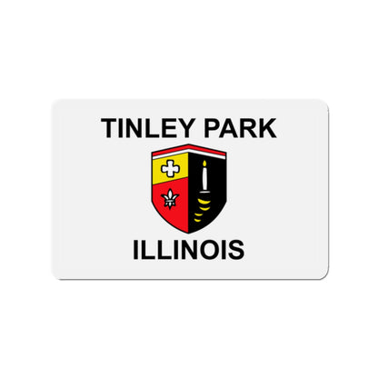 Flag of Tinley Park IL - Die-Cut Magnet-2" x 2"-The Sticker Space