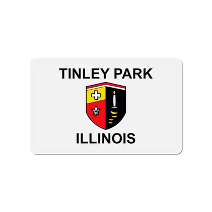 Flag of Tinley Park IL - Die-Cut Magnet-3" x 3"-The Sticker Space