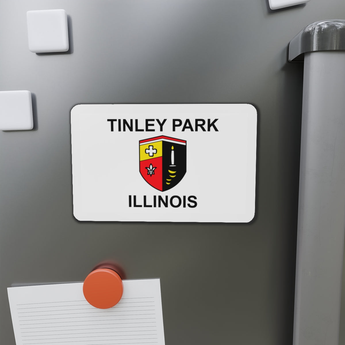 Flag of Tinley Park IL - Die-Cut Magnet-The Sticker Space