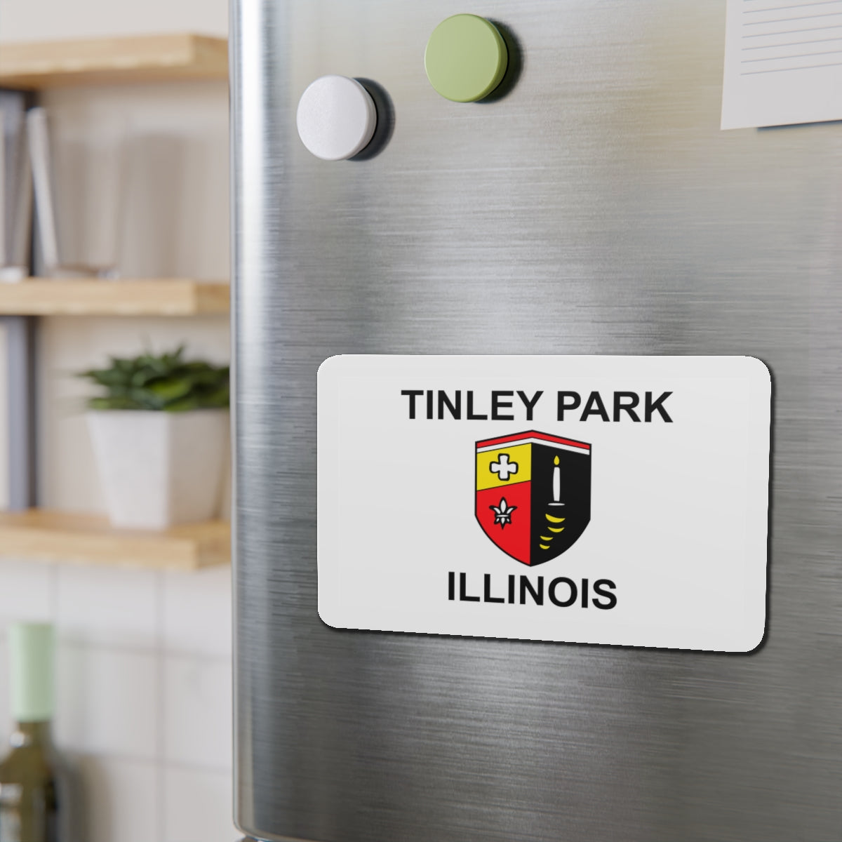 Flag of Tinley Park IL - Die-Cut Magnet-The Sticker Space