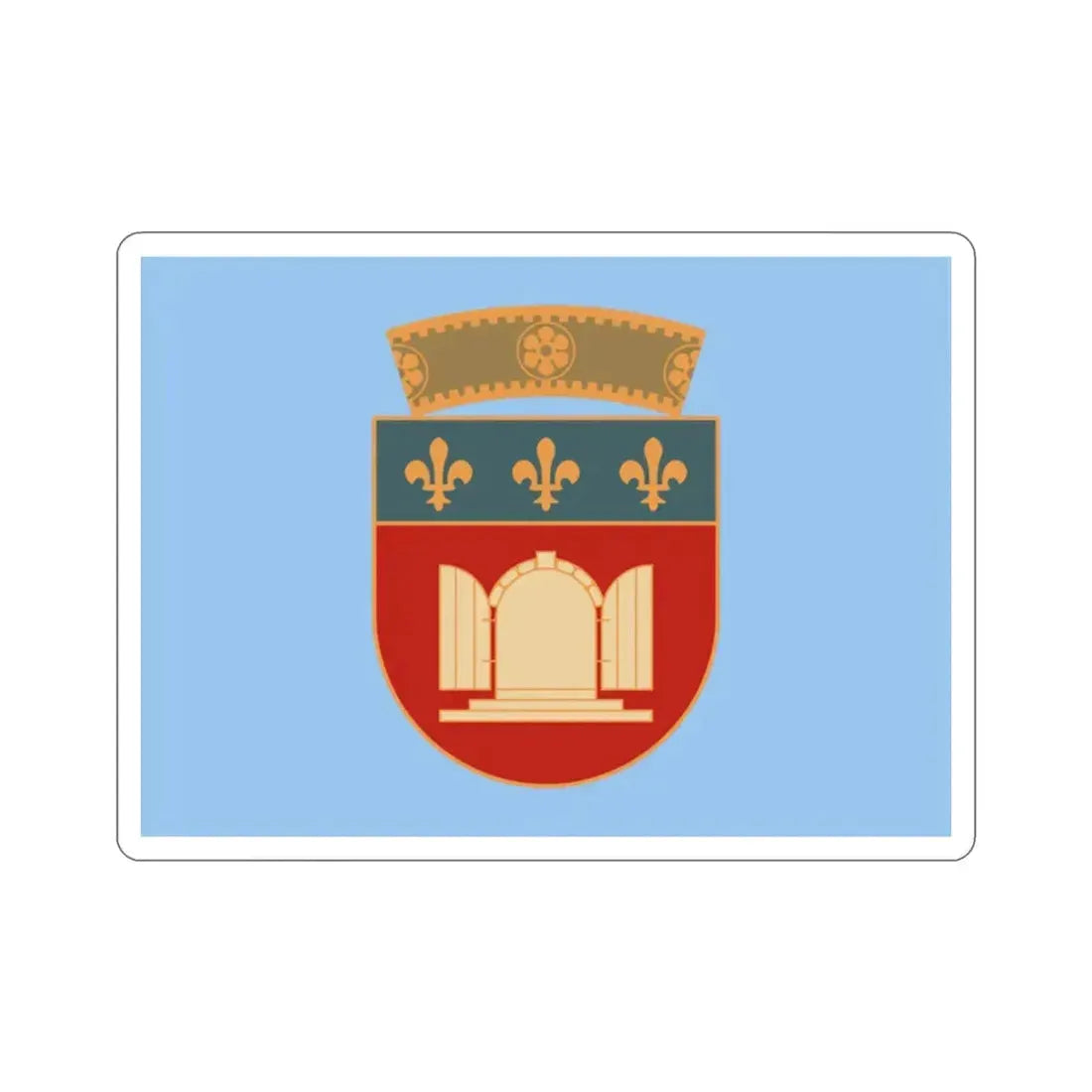 Flag of Tiranë Albania STICKER Vinyl Die-Cut Decal 2 Inch - The Sticker Space