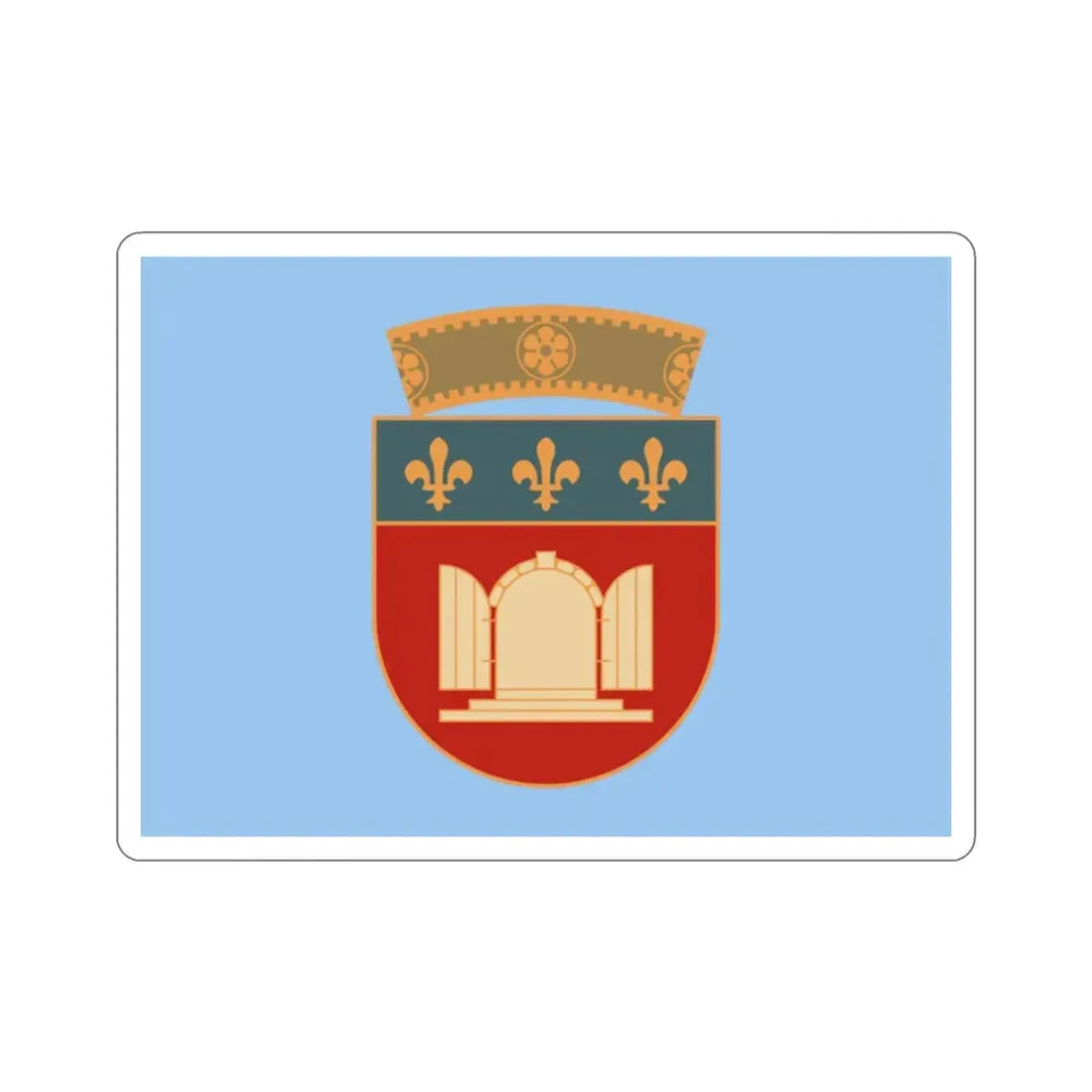 Flag of Tiranë Albania STICKER Vinyl Die-Cut Decal 2 Inch - The Sticker Space