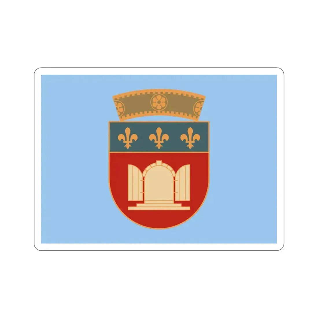 Flag of Tiranë Albania STICKER Vinyl Die-Cut Decal 3 Inch - The Sticker Space