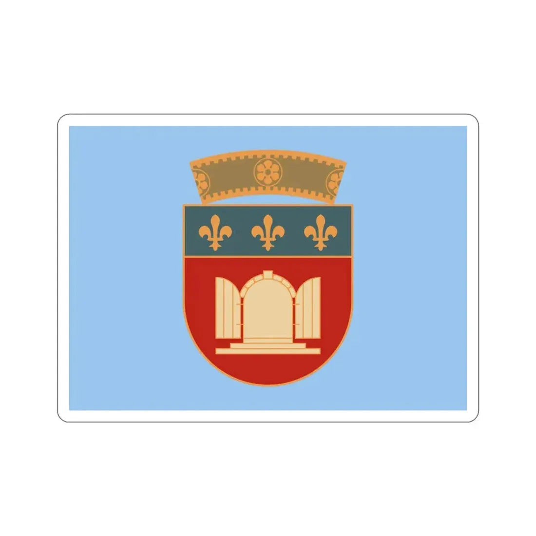 Flag of Tiranë Albania STICKER Vinyl Die-Cut Decal 3 Inch - The Sticker Space