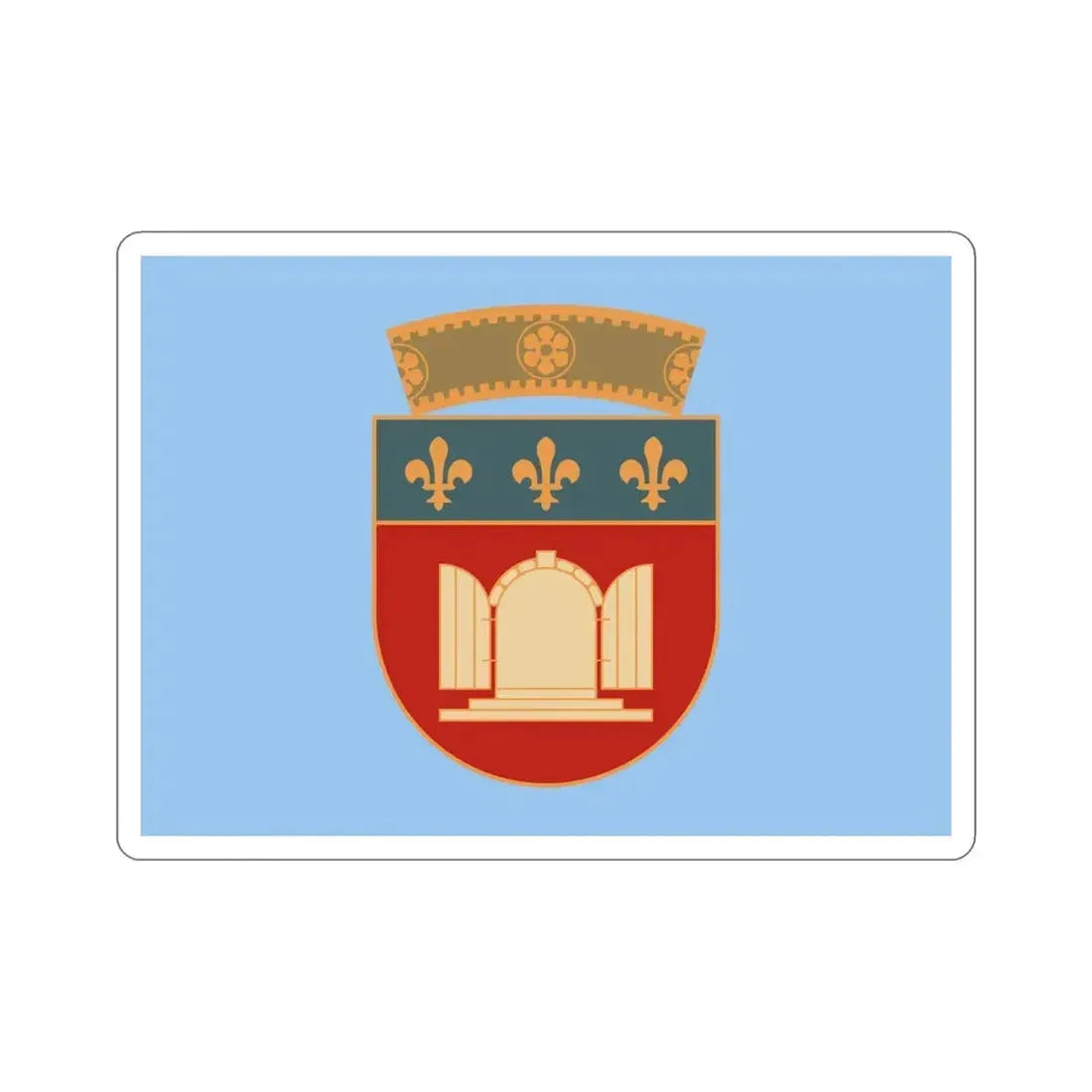 Flag of Tiranë Albania STICKER Vinyl Die-Cut Decal 4 Inch - The Sticker Space