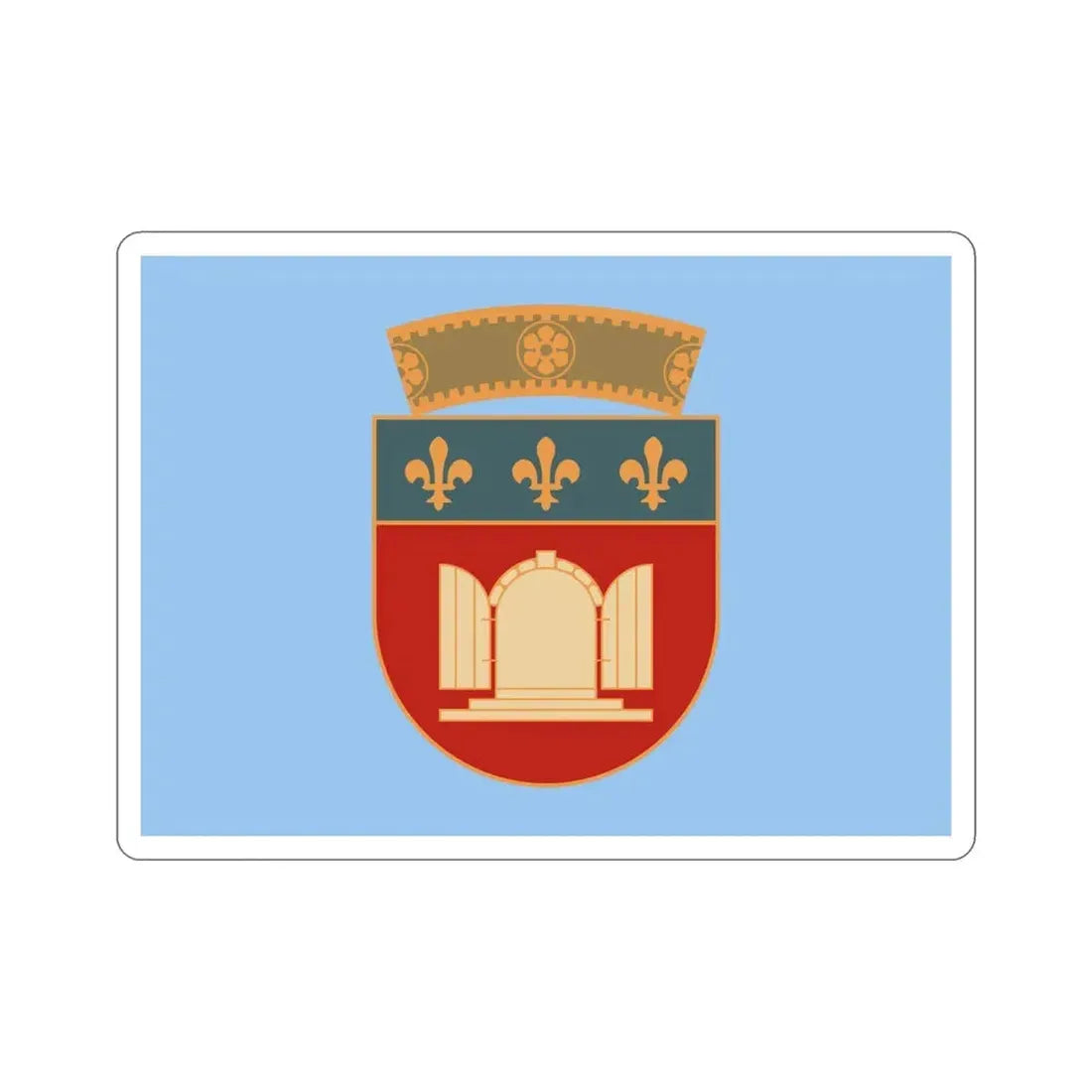 Flag of Tiranë Albania STICKER Vinyl Die-Cut Decal 4 Inch - The Sticker Space