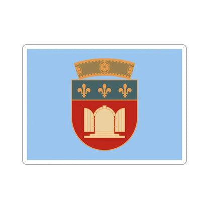 Flag of Tiranë Albania STICKER Vinyl Die-Cut Decal 4 Inch - The Sticker Space