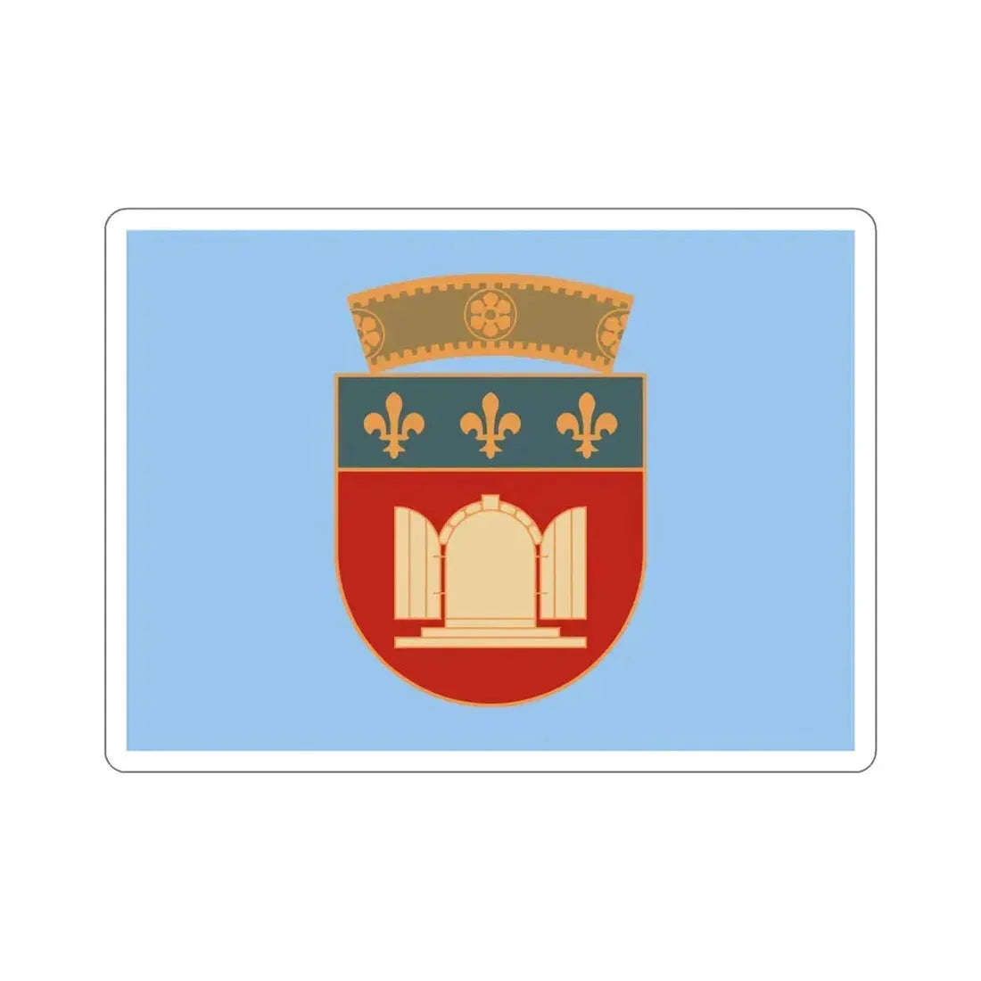 Flag of Tiranë Albania STICKER Vinyl Die-Cut Decal 5 Inch - The Sticker Space