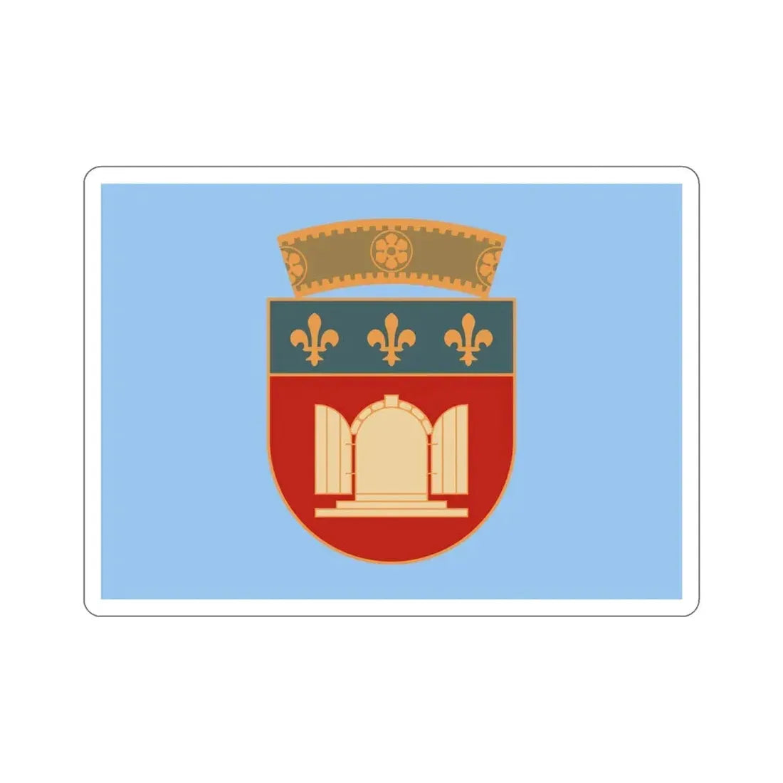 Flag of Tiranë Albania STICKER Vinyl Die-Cut Decal 5 Inch - The Sticker Space