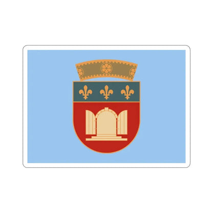 Flag of Tiranë Albania STICKER Vinyl Die-Cut Decal 5 Inch - The Sticker Space