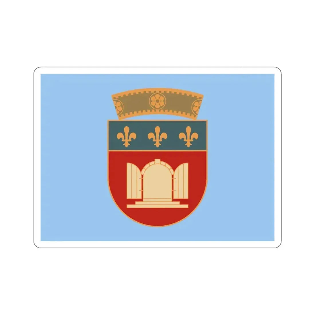 Flag of Tiranë Albania STICKER Vinyl Die-Cut Decal 6 Inch - The Sticker Space