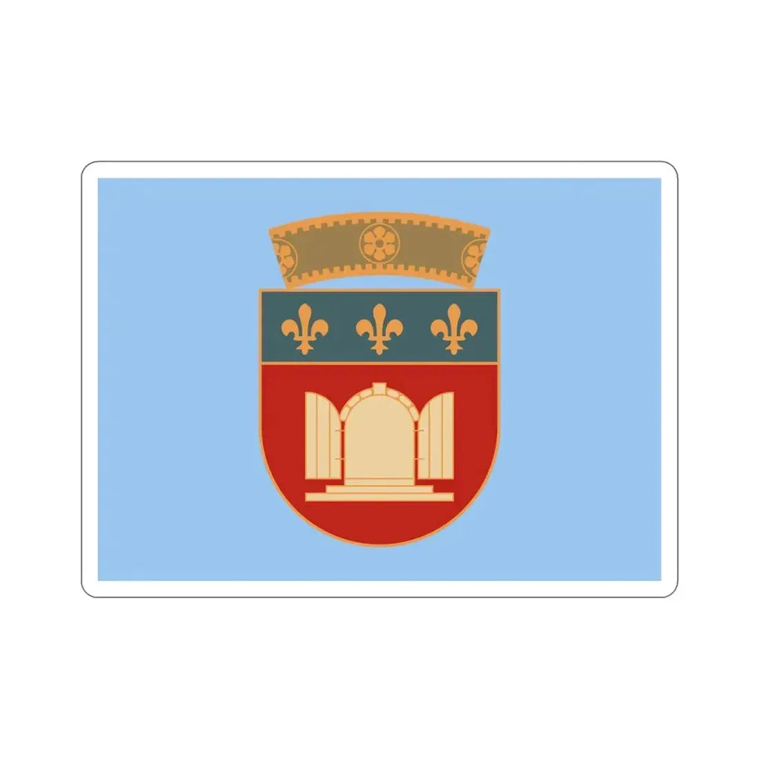 Flag of Tiranë Albania STICKER Vinyl Die-Cut Decal 6 Inch - The Sticker Space