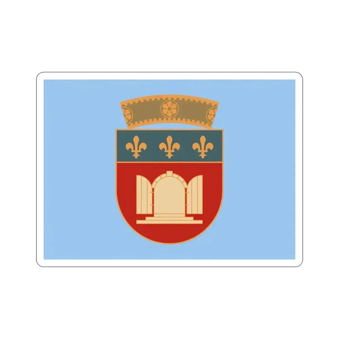 Flag of Tiranë Albania STICKER Vinyl Die-Cut Decal - The Sticker Space