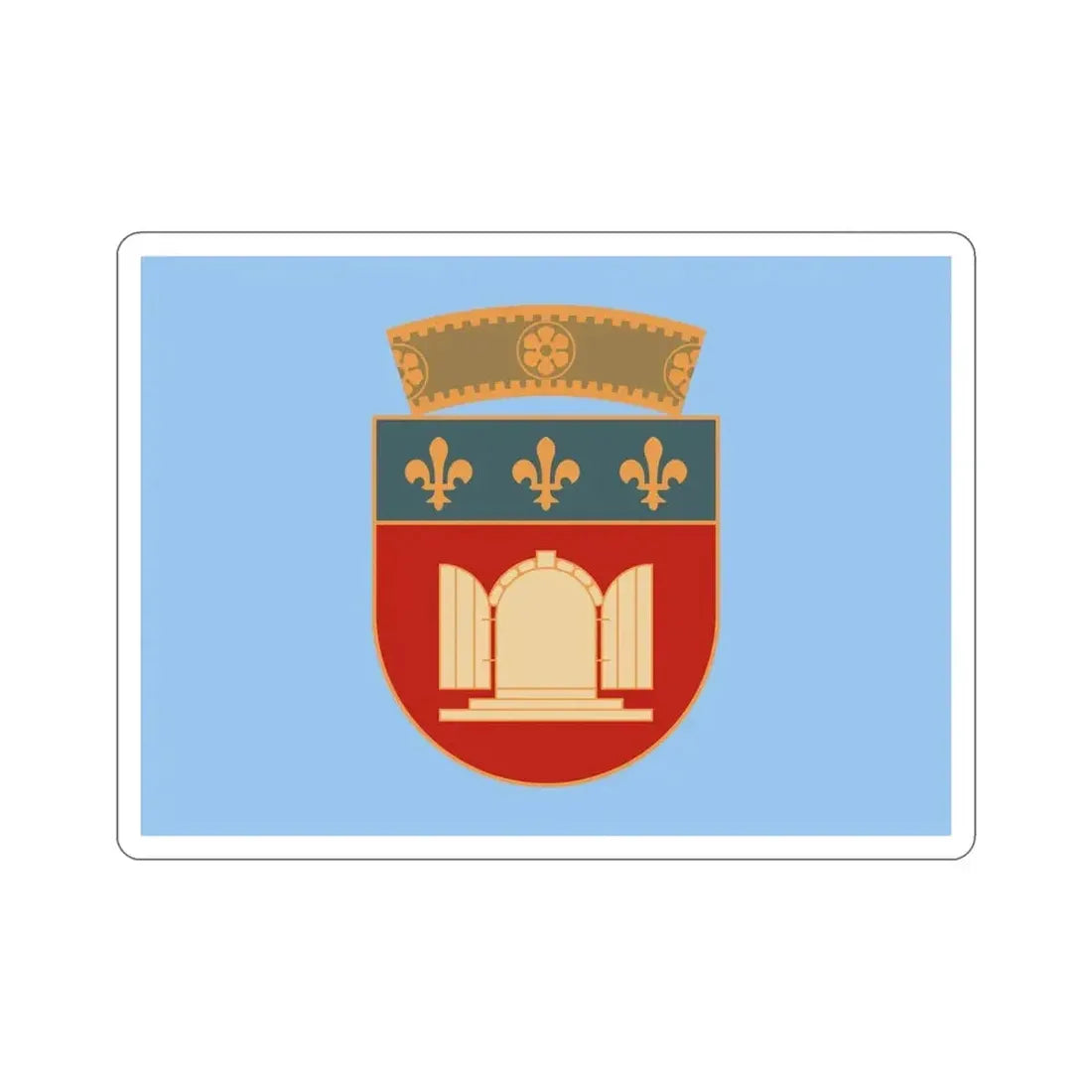 Flag of Tiranë Albania STICKER Vinyl Die-Cut Decal - The Sticker Space