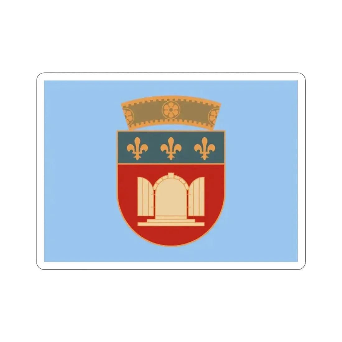 Flag of Tiranë Albania STICKER Vinyl Die-Cut Decal - The Sticker Space