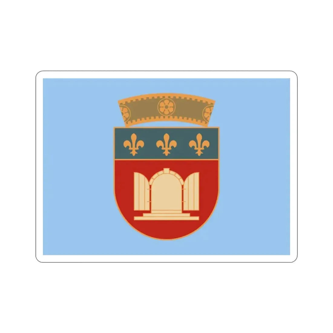 Flag of Tiranë Albania STICKER Vinyl Die-Cut Decal - The Sticker Space