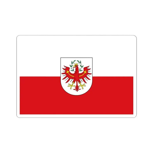 Flag of Tirol state (Austria) STICKER Vinyl Kiss-Cut Decal 2 Inch White - The Sticker Space