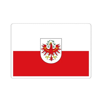 Flag of Tirol state (Austria) STICKER Vinyl Kiss-Cut Decal 6 Inch White - The Sticker Space