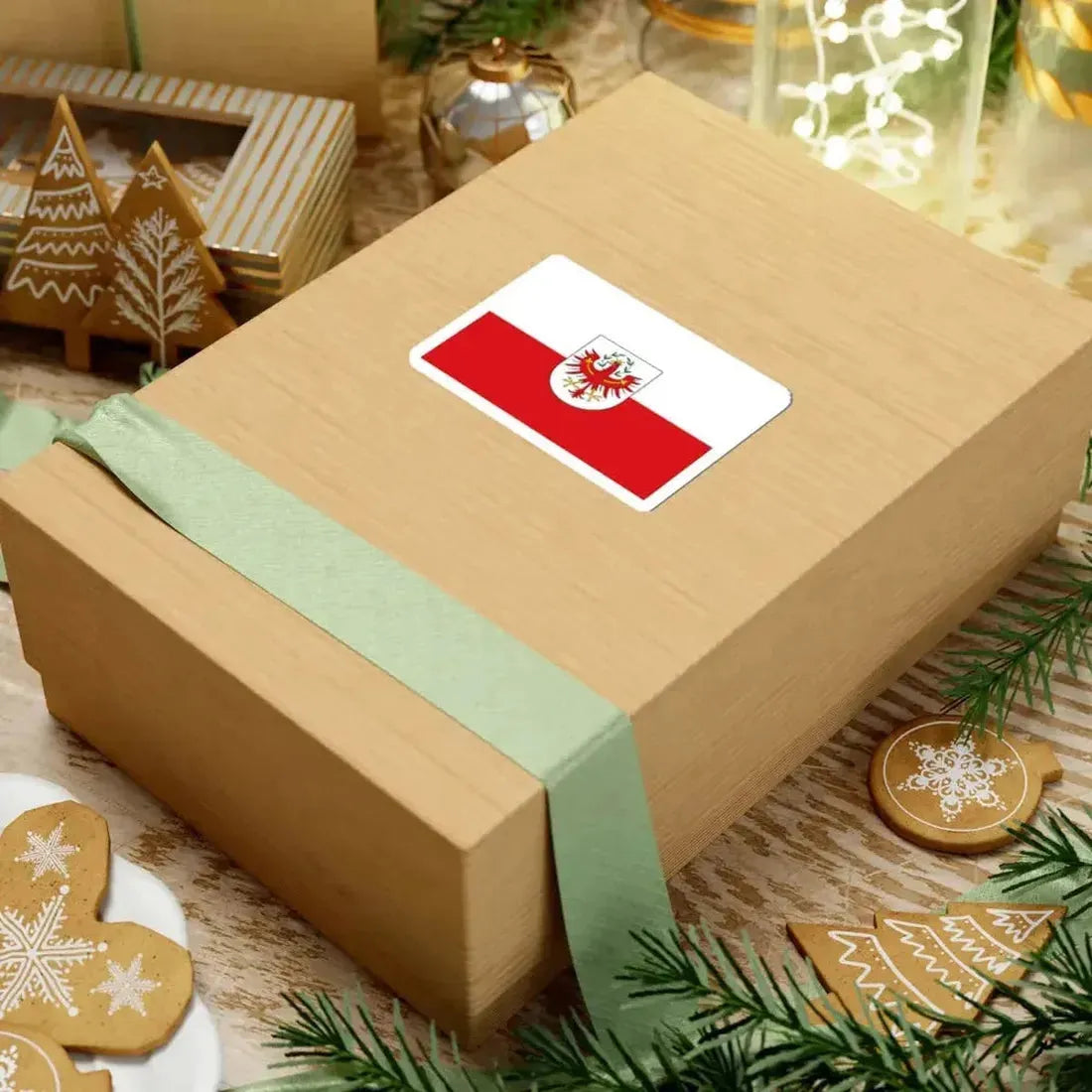 Flag of Tirol state (Austria) STICKER Vinyl Kiss-Cut Decal - The Sticker Space