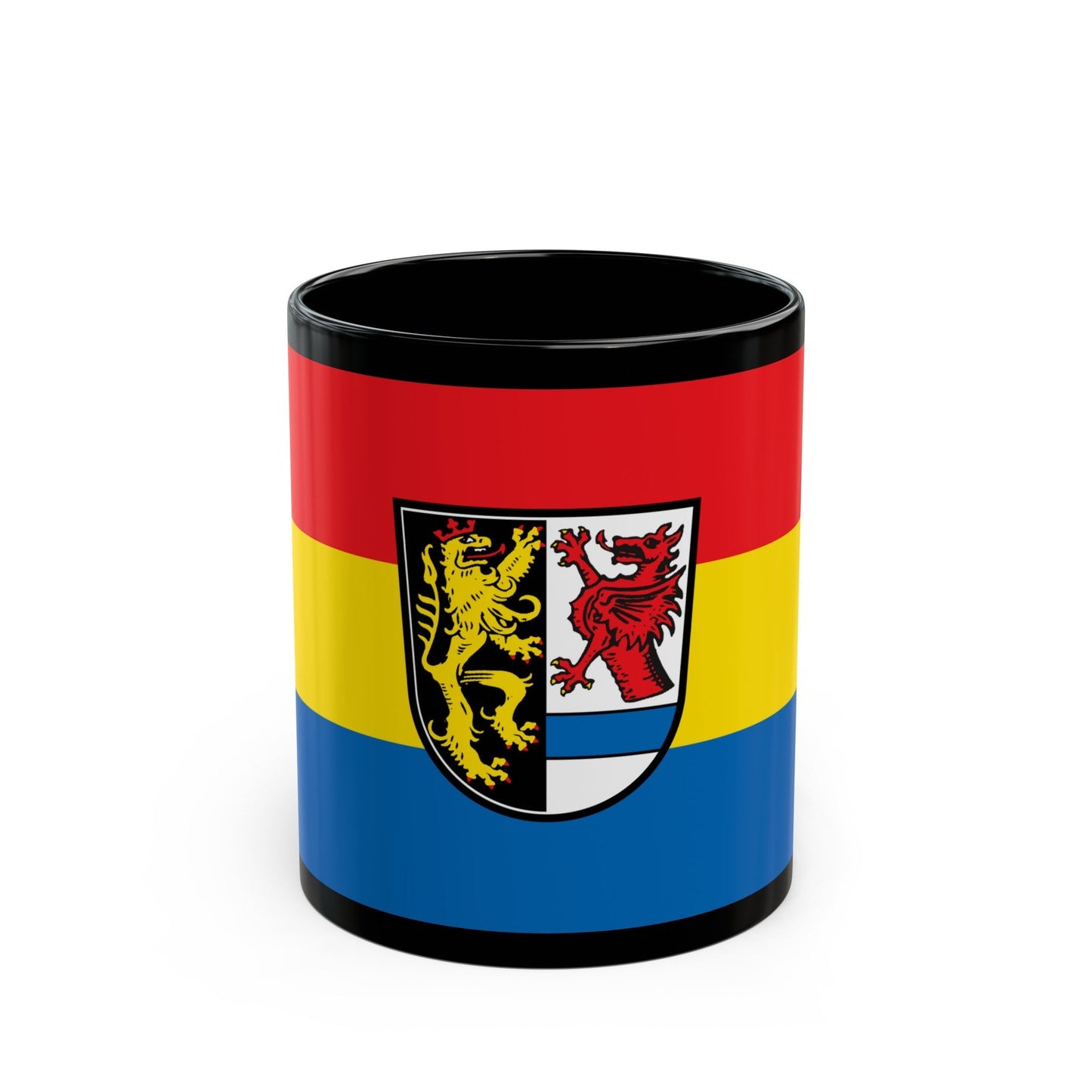 Flag of Tirschenreuth Germany - Black Coffee Mug-11oz-The Sticker Space