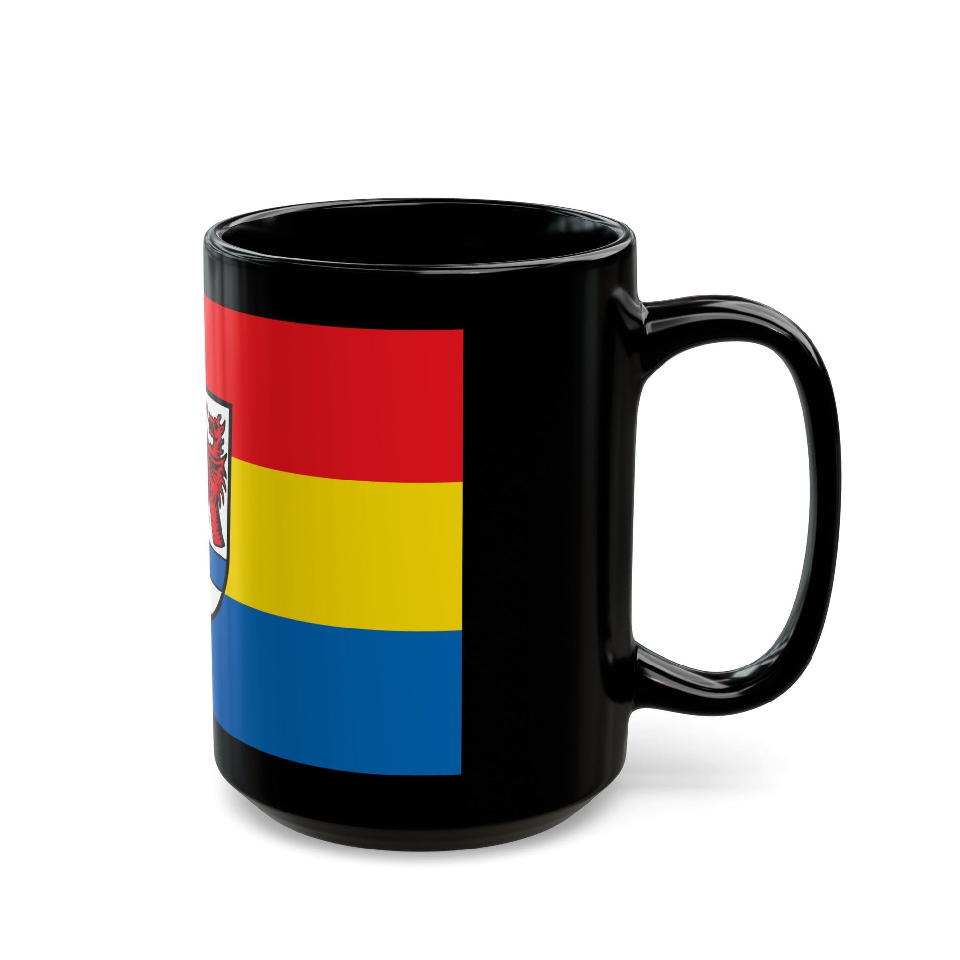 Flag of Tirschenreuth Germany - Black Coffee Mug-The Sticker Space