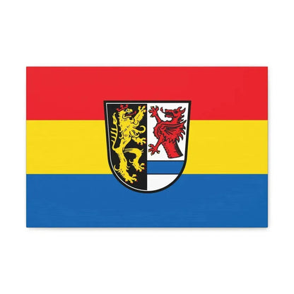 Flag of Tirschenreuth Germany - Canvas Wall Art 18″ x 12″ 1.25" - The Sticker Space