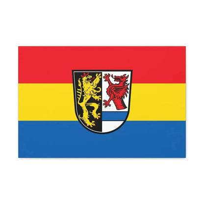 Flag of Tirschenreuth Germany - Canvas Wall Art 24″ x 16″ 1.25" - The Sticker Space