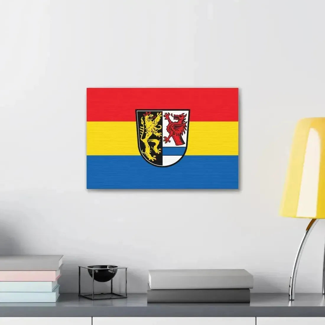 Flag of Tirschenreuth Germany - Canvas Wall Art - The Sticker Space