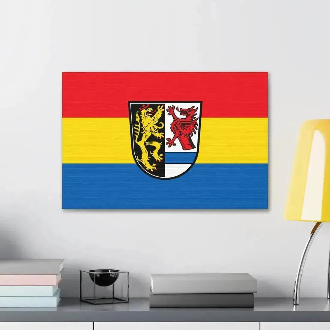 Flag of Tirschenreuth Germany - Canvas Wall Art - The Sticker Space