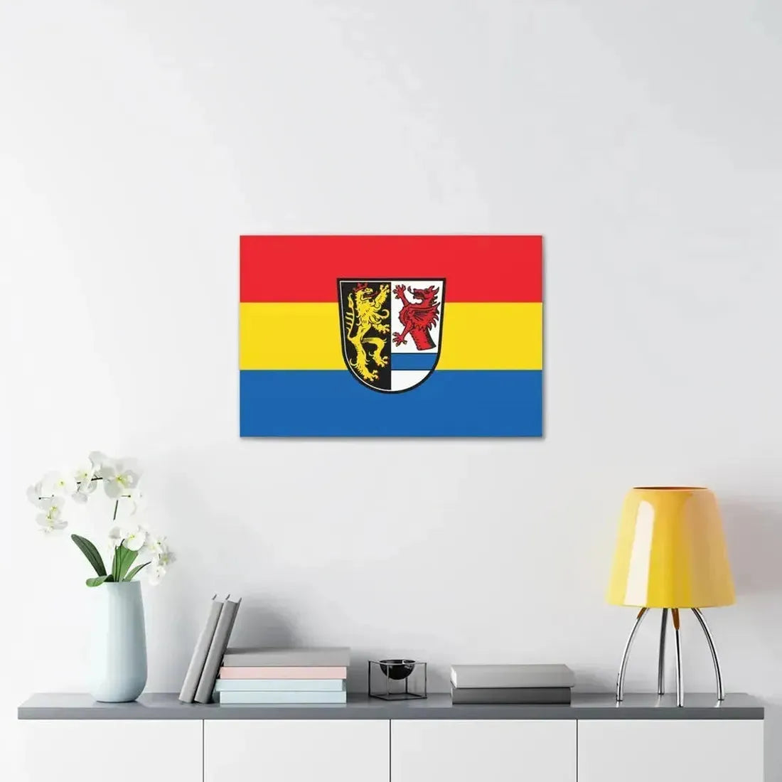 Flag of Tirschenreuth Germany - Canvas Wall Art - The Sticker Space