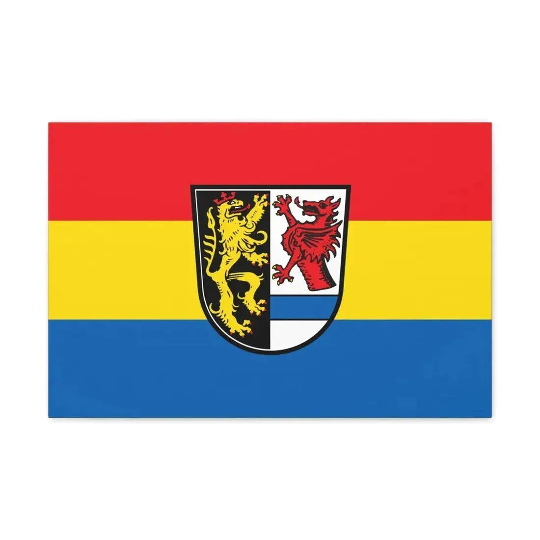 Flag of Tirschenreuth Germany - Canvas Wall Art - The Sticker Space