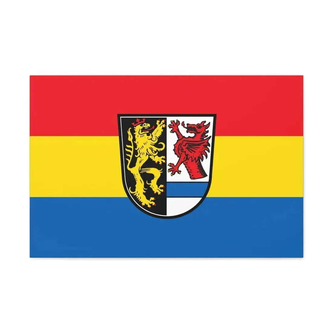 Flag of Tirschenreuth Germany - Canvas Wall Art - The Sticker Space