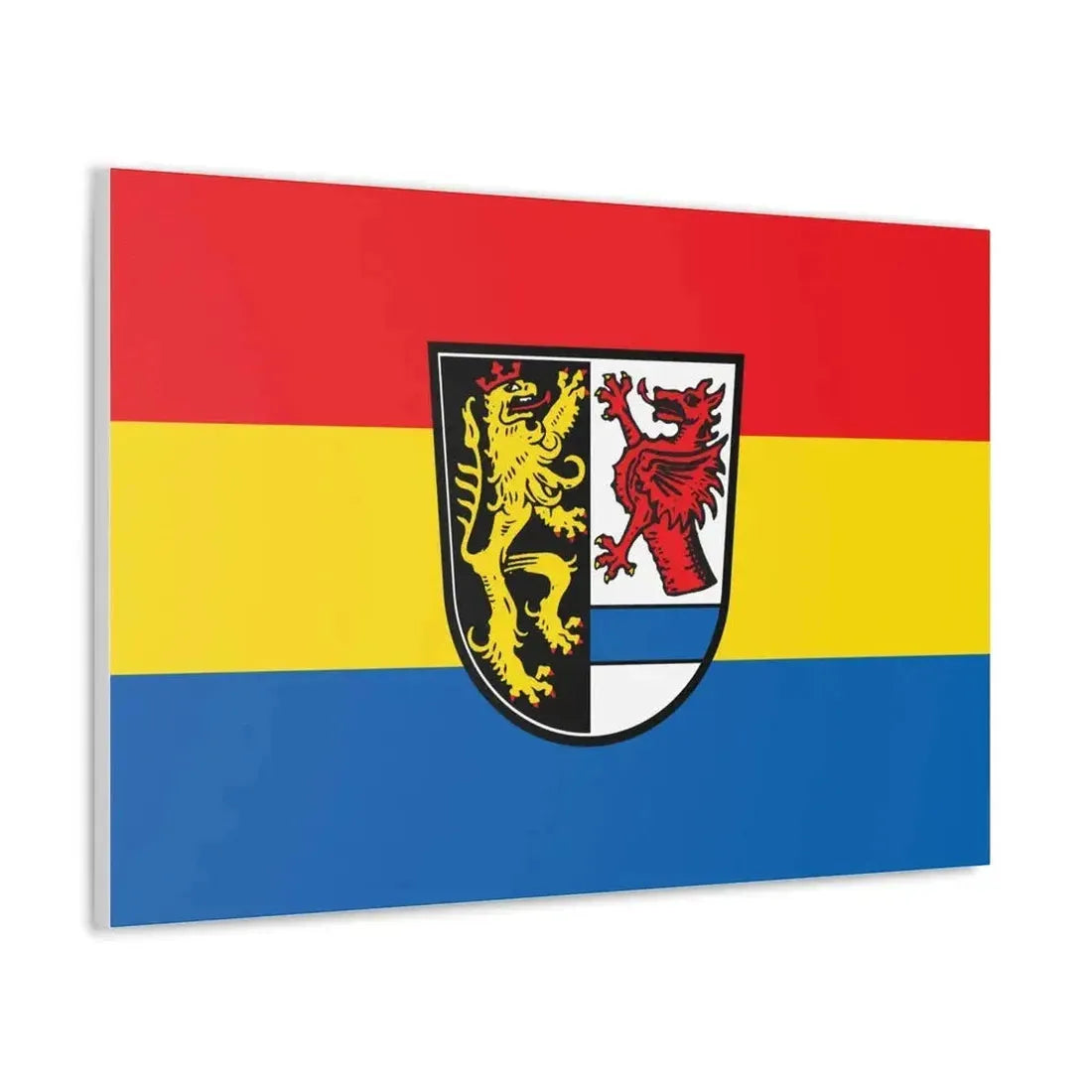 Flag of Tirschenreuth Germany - Canvas Wall Art - The Sticker Space