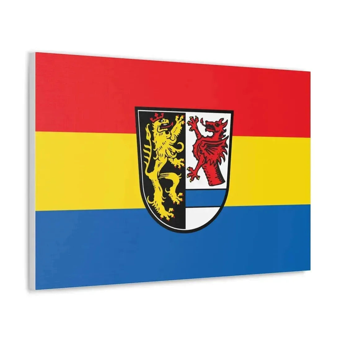 Flag of Tirschenreuth Germany - Canvas Wall Art - The Sticker Space