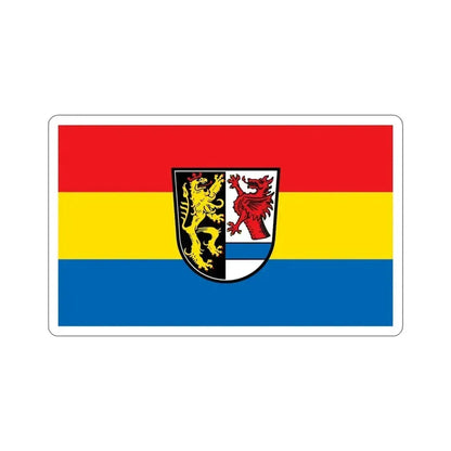 Flag of Tirschenreuth Germany STICKER Vinyl Die-Cut Decal 4 Inch - The Sticker Space