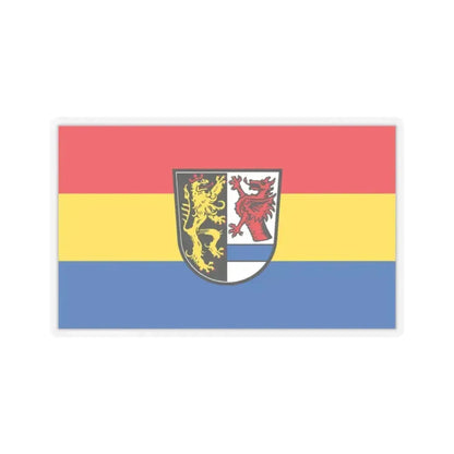 Flag of Tirschenreuth Germany - STICKER Vinyl Kiss-Cut Decal 2 Inch Transparent - The Sticker Space