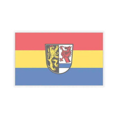 Flag of Tirschenreuth Germany - STICKER Vinyl Kiss-Cut Decal 4 Inch Transparent - The Sticker Space